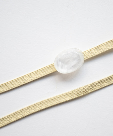 帯飾り white-a
