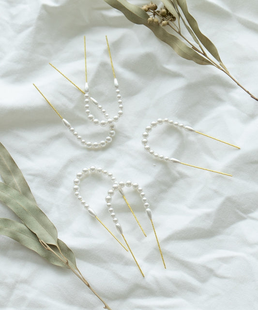 髪飾り パール【5本セット】