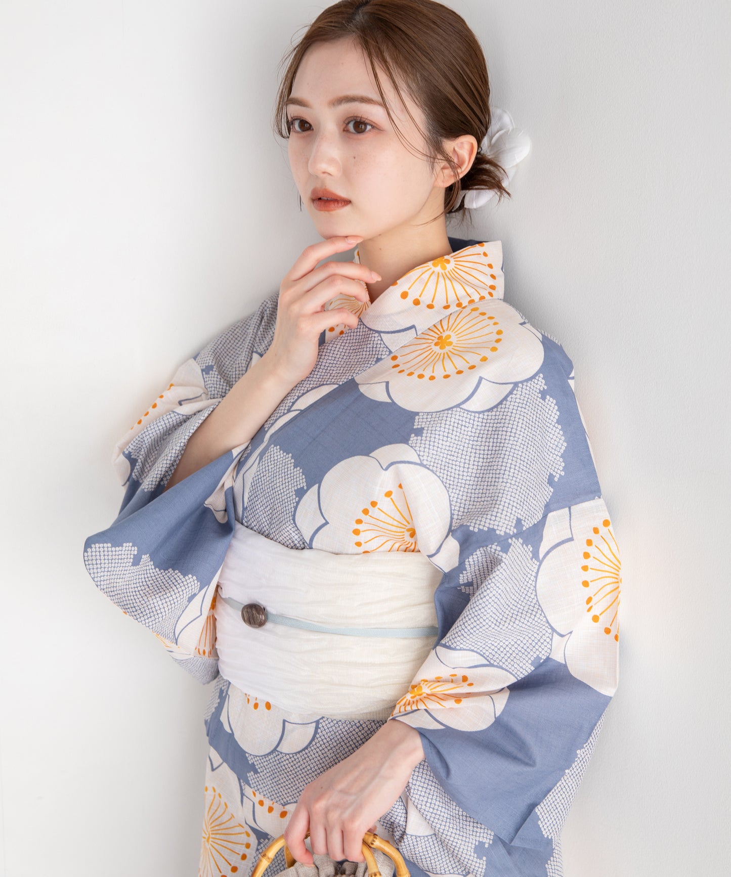 薄花の梅づくし こだわりセパレート浴衣5点セット (セパレート上・下