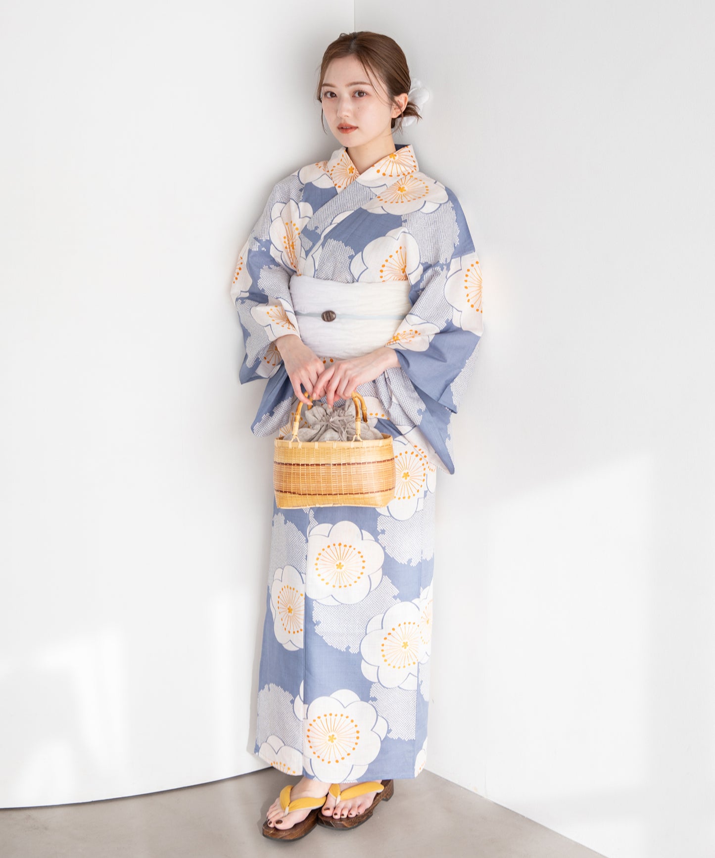 薄花の梅づくし こだわりセパレート浴衣5点セット (セパレート上・下