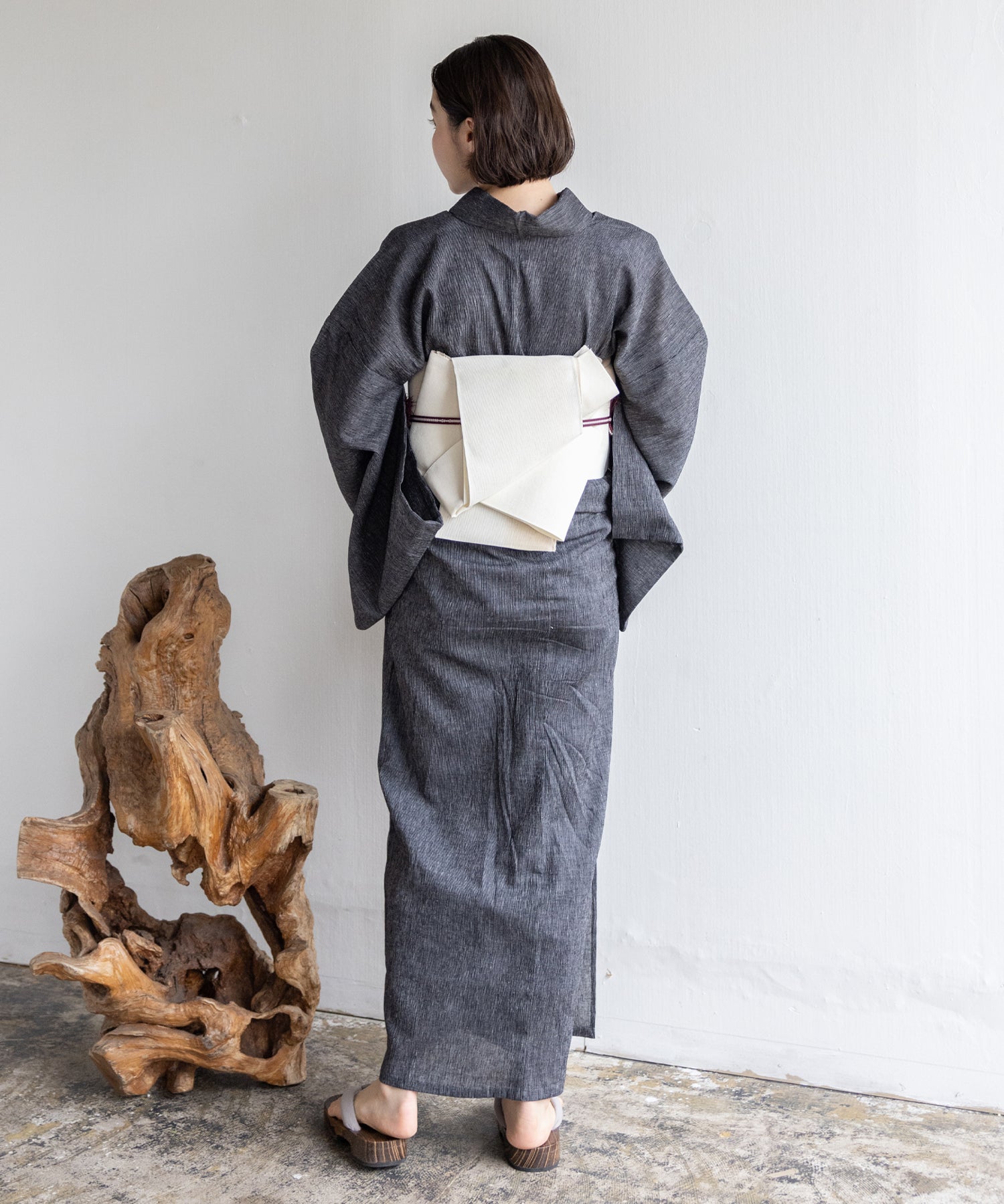 近江ちぢみ こだわり浴衣 by yukatakan grace ※居敷当て付き