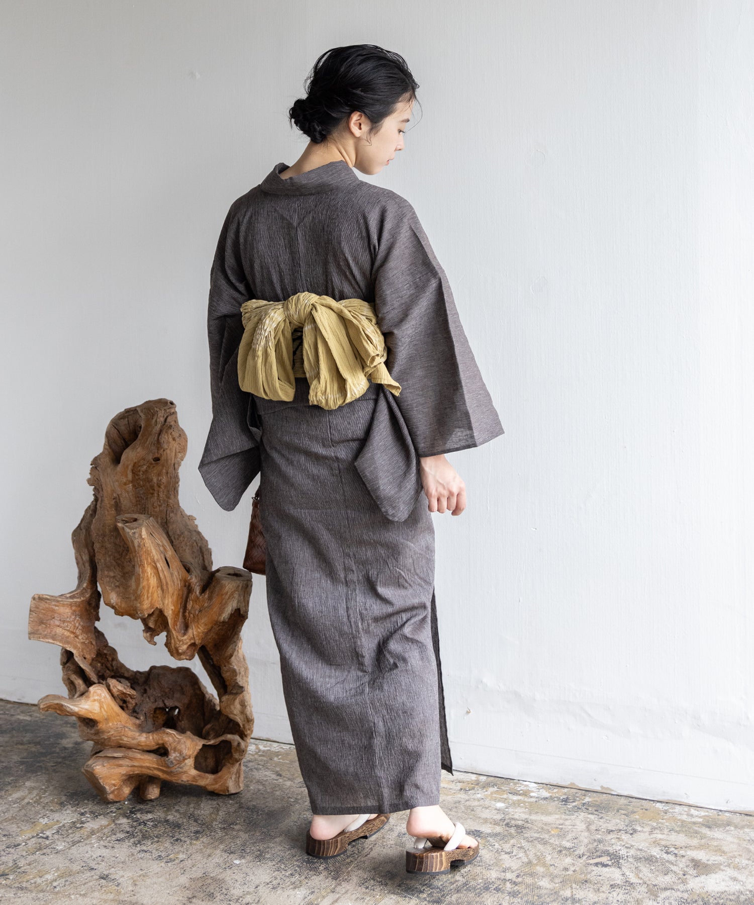 近江ちぢみ こだわり浴衣 by yukatakan grace ※居敷当て付き