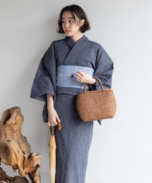 近江ちぢみ こだわり浴衣 by yukatakan grace ※居敷当て付き