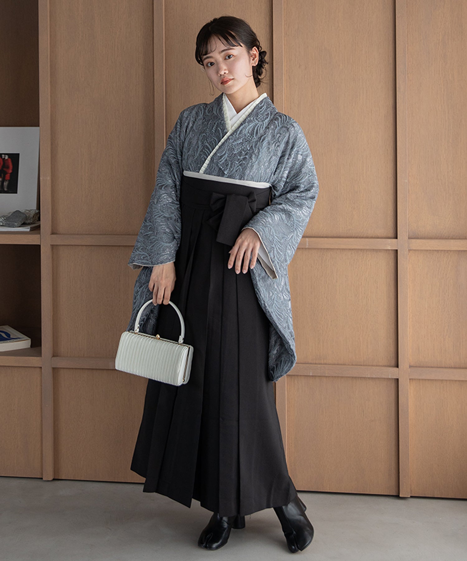 こだわり袴3点セット-レース- ブルー系1