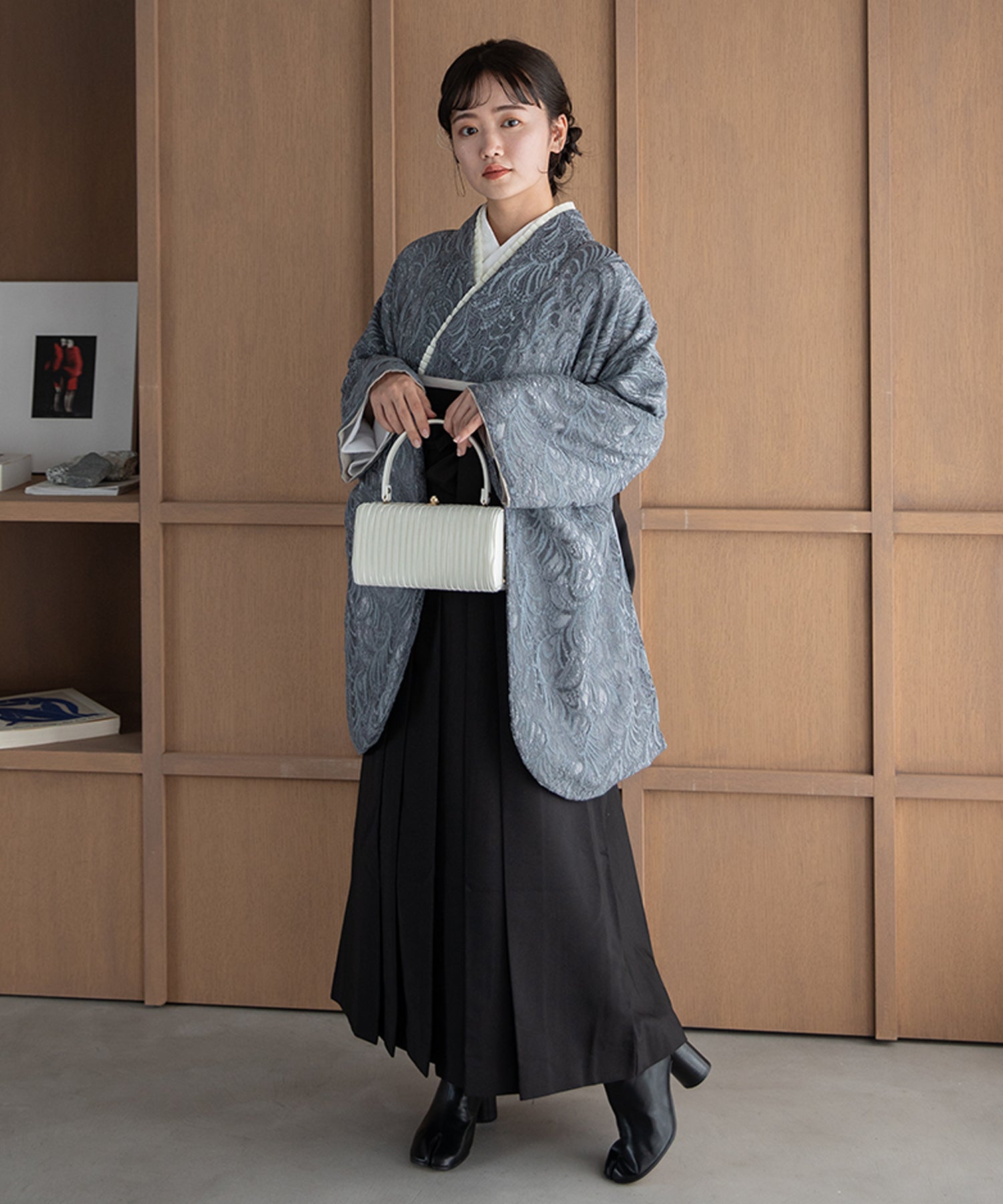 こだわり袴3点セット-レース- ブルー系1