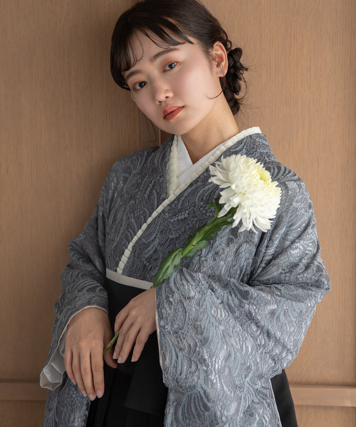 こだわり袴3点セット-レース- ブルー系1