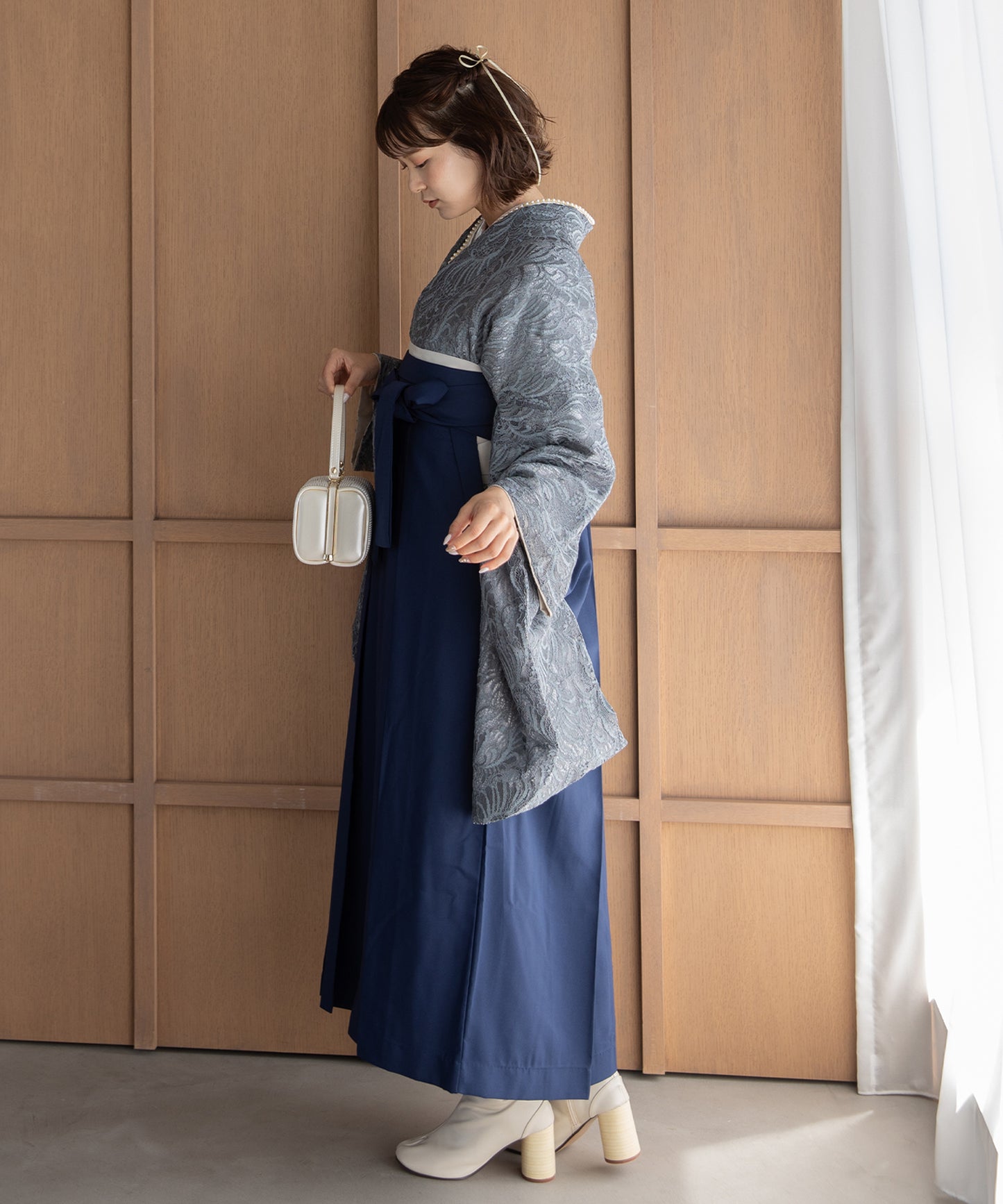 こだわり袴3点セット-レース-ブルー系2