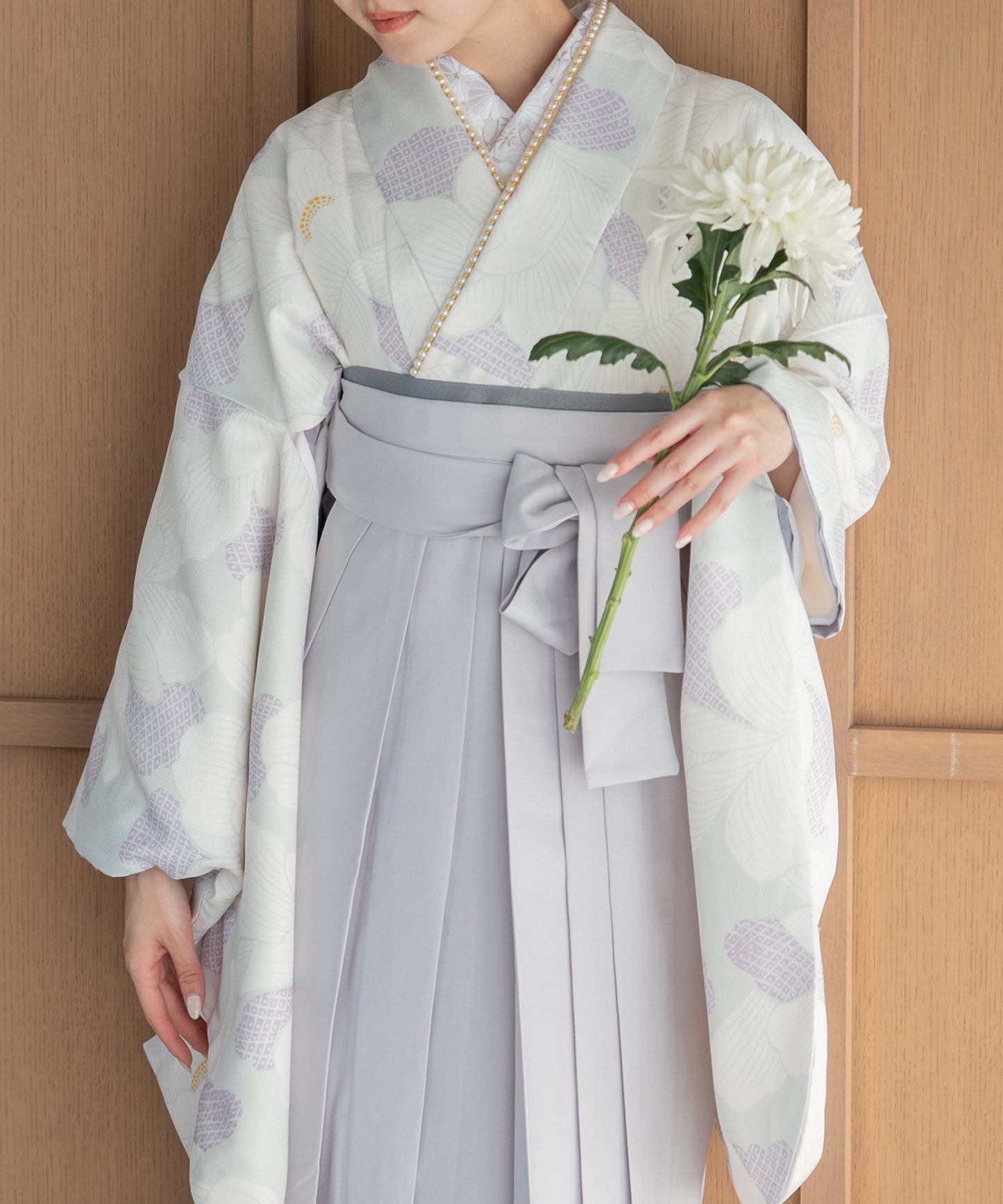 こだわり袴3点セット -grace original-ホワイト系