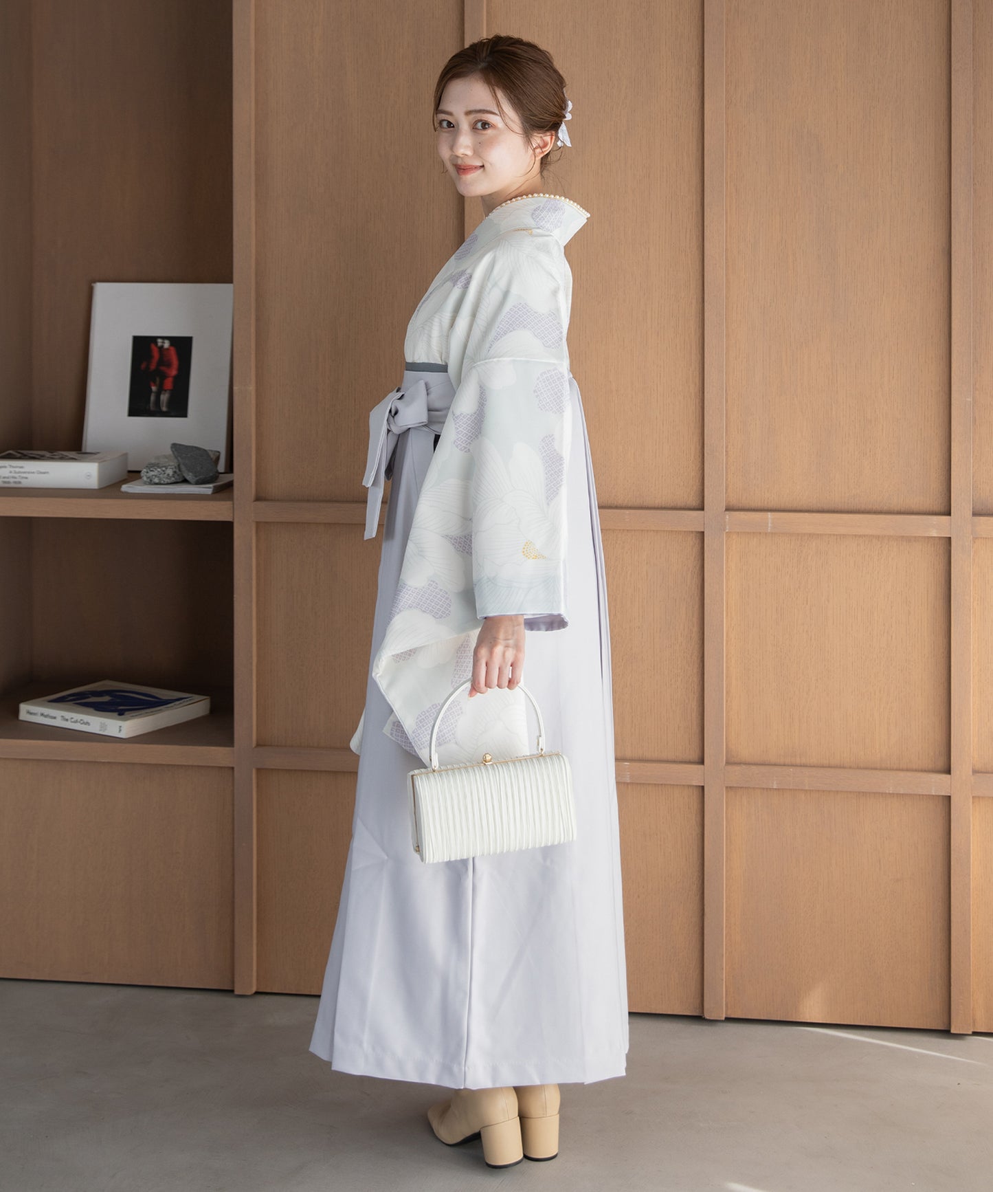 こだわり袴3点セット -grace original-ホワイト系