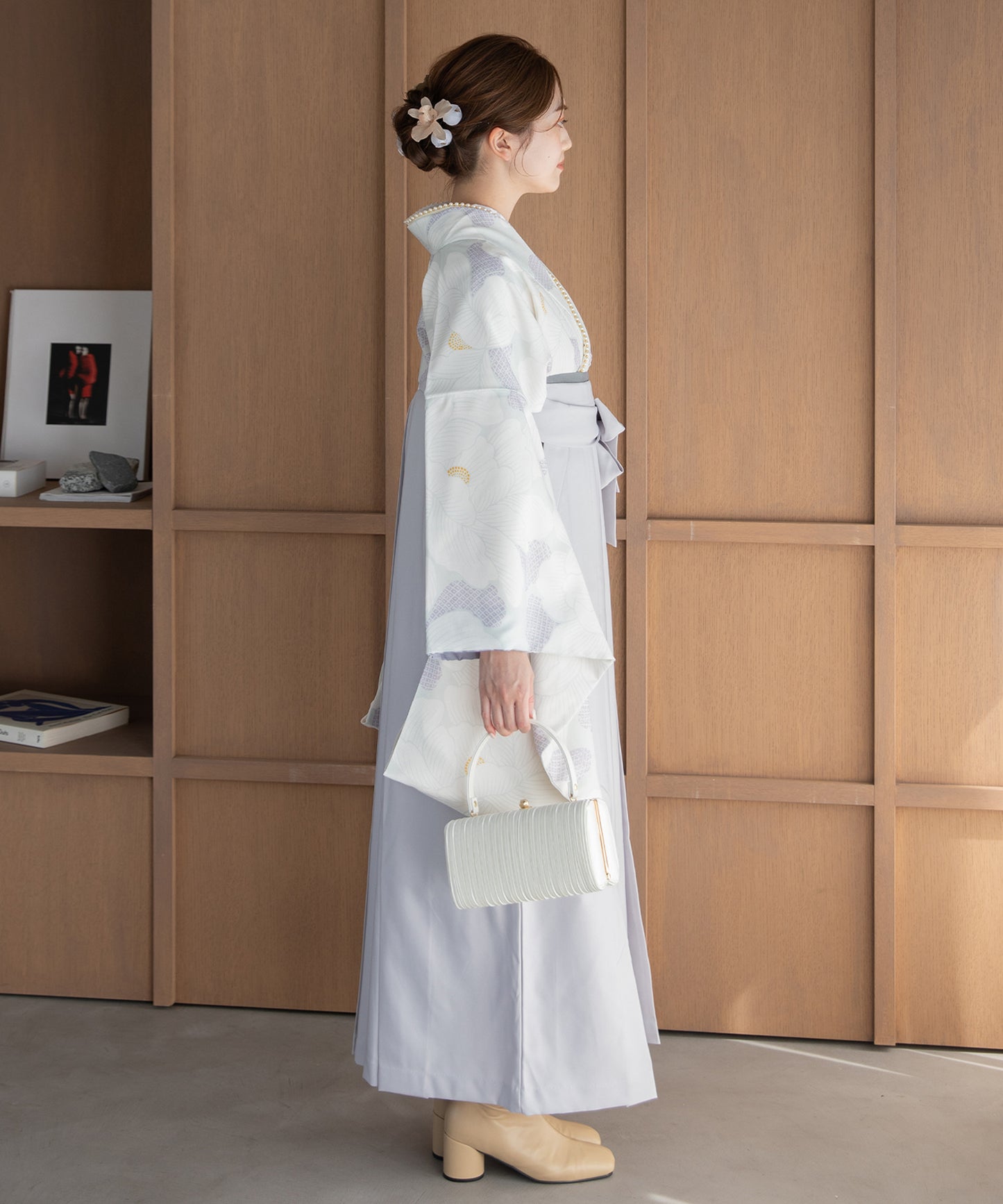 こだわり袴3点セット -grace original-ホワイト系