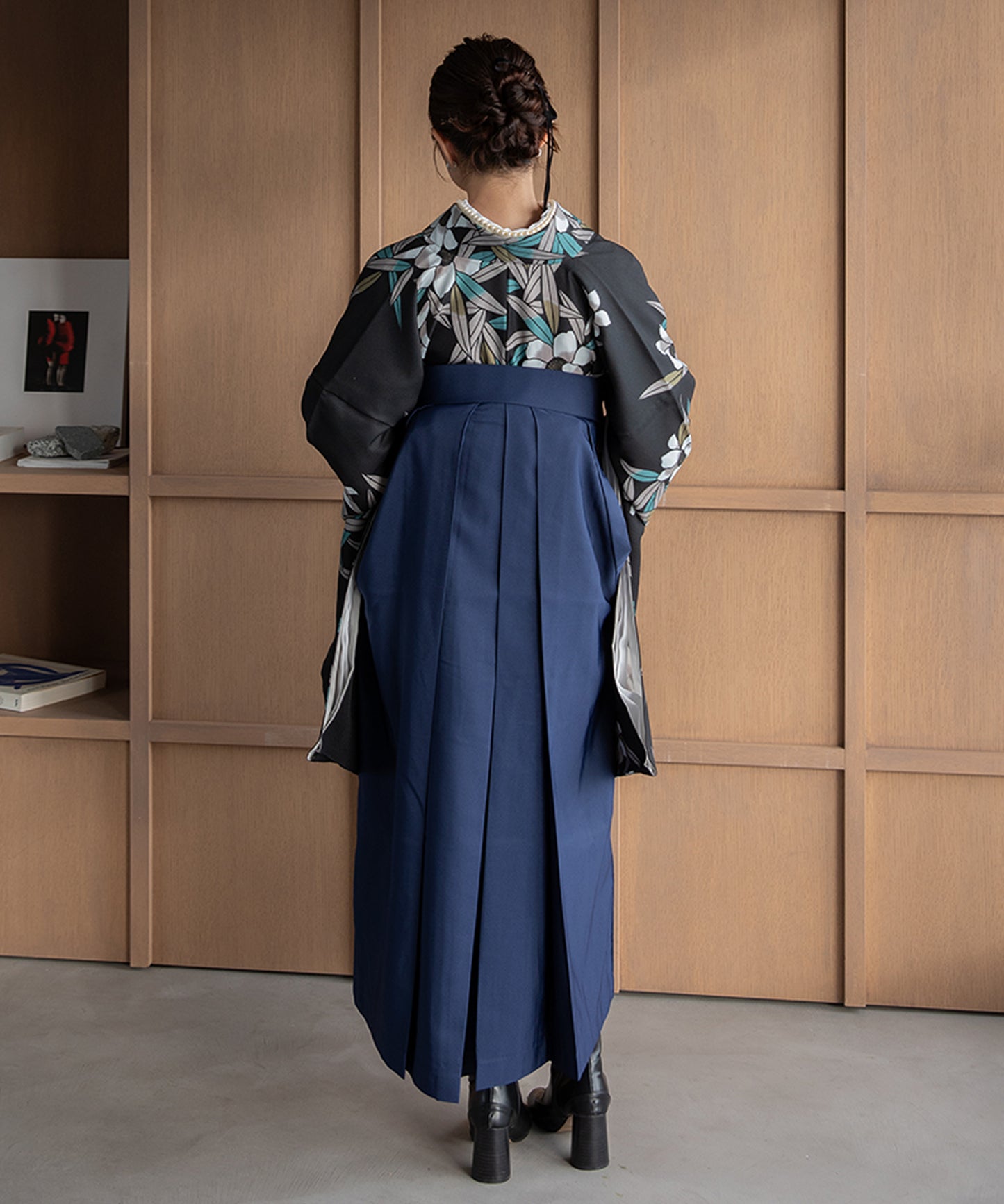 こだわり袴3点セット -grace original-ブラック系