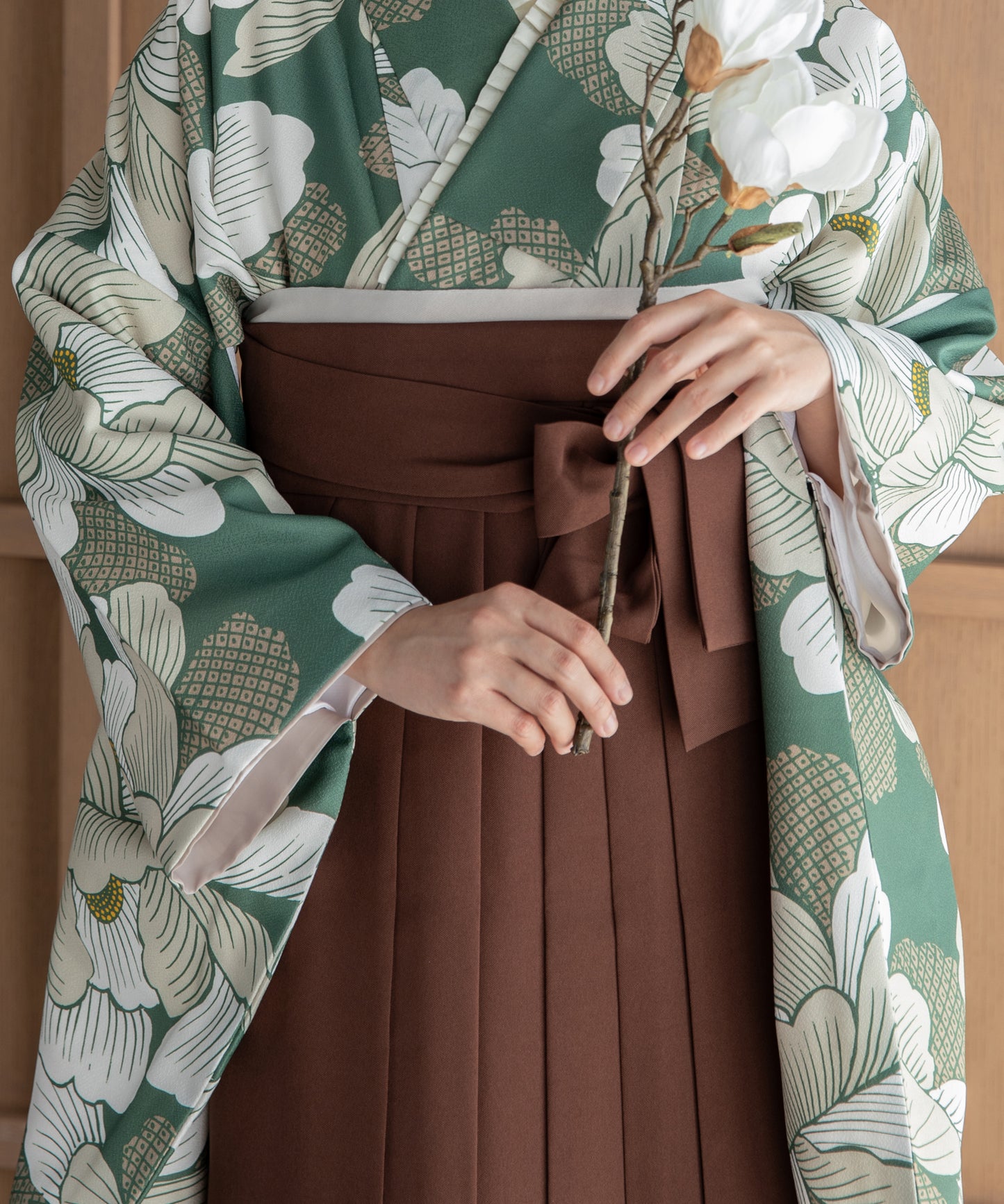 こだわり袴3点セット -grace original-グリーン系