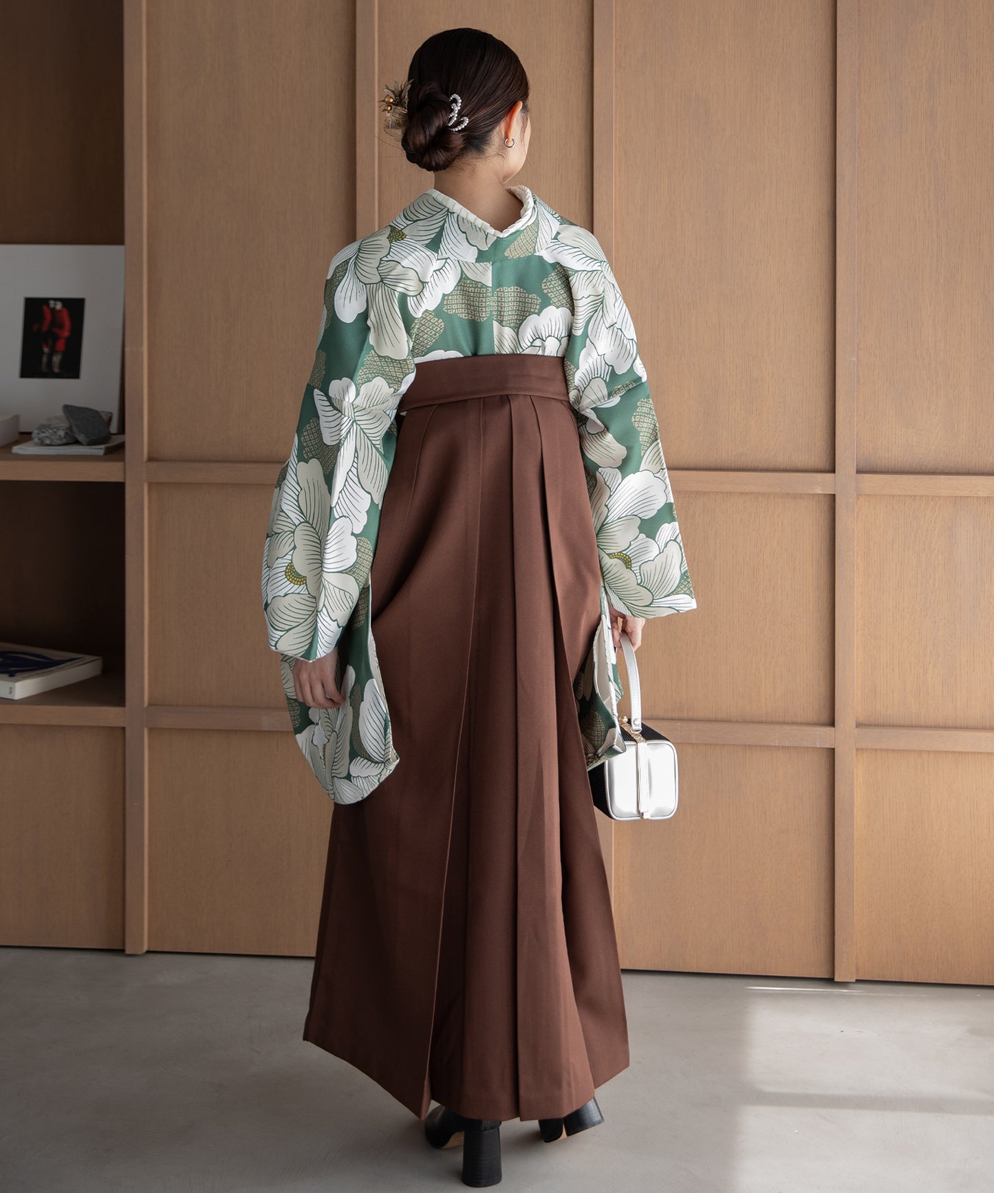 こだわり袴3点セット -grace original-グリーン系