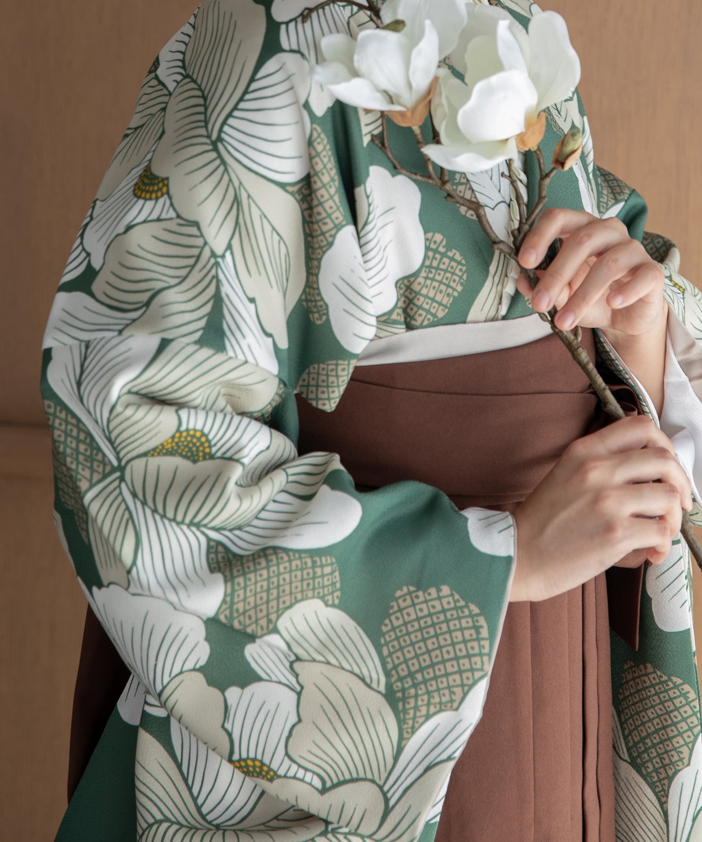 こだわり袴3点セット -grace original-グリーン系