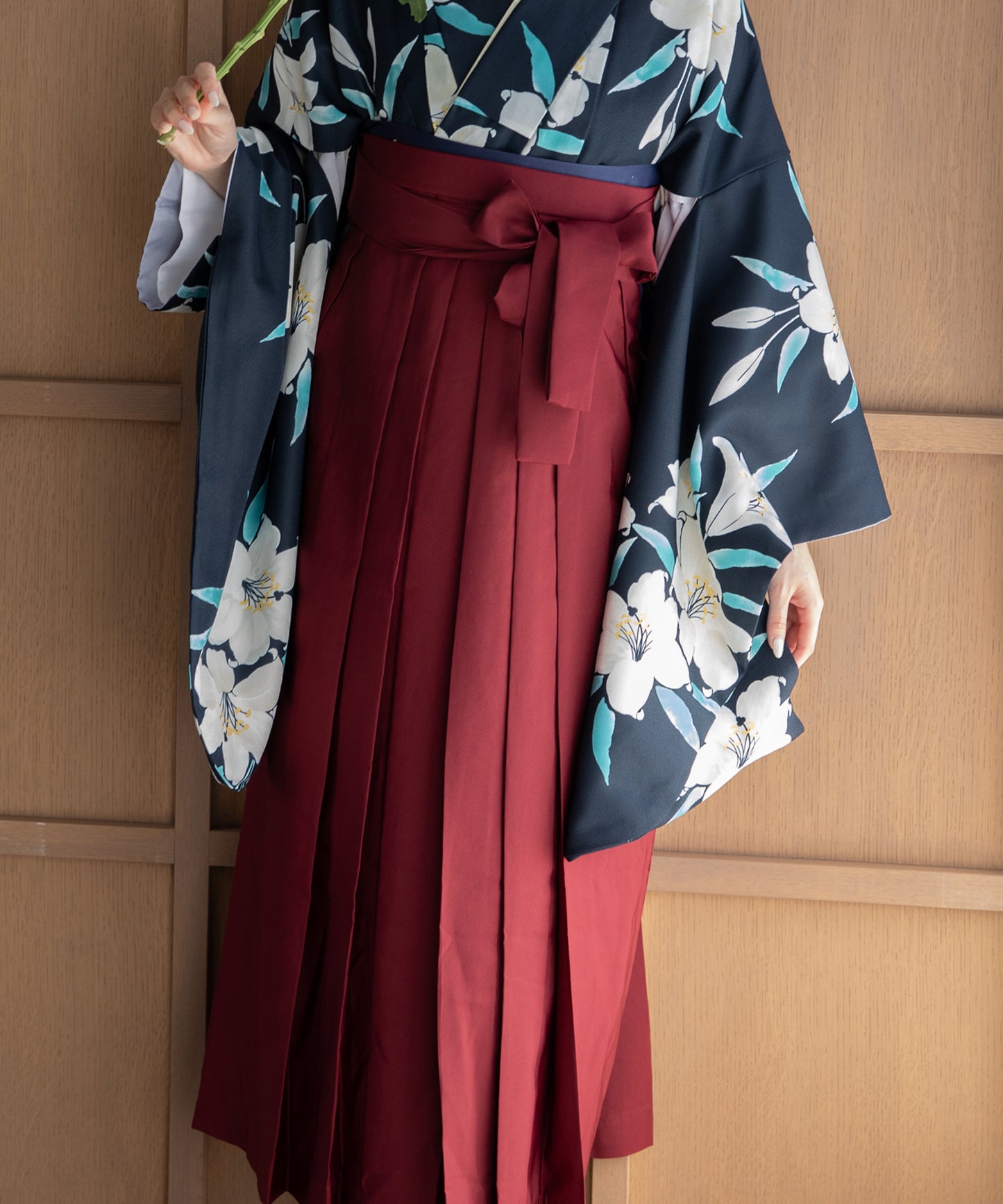 こだわり袴3点セット -grace original- ネイビー系