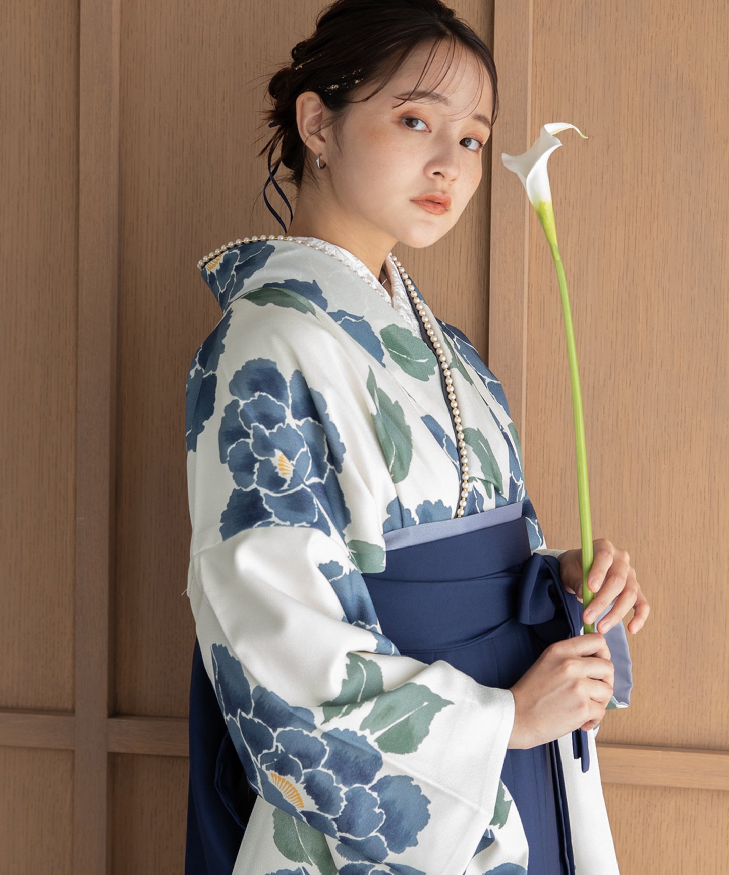 こだわり袴3点セット -grace original- ブルー系