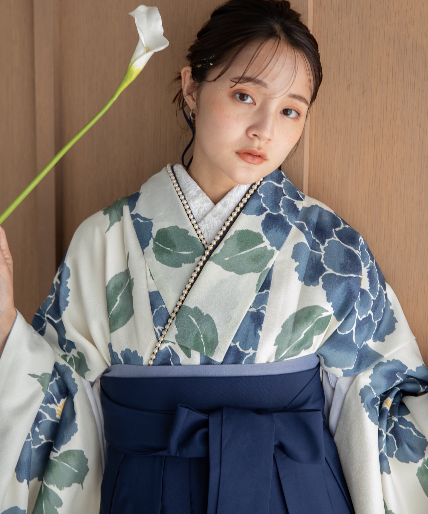 こだわり袴3点セット -grace original- ブルー系