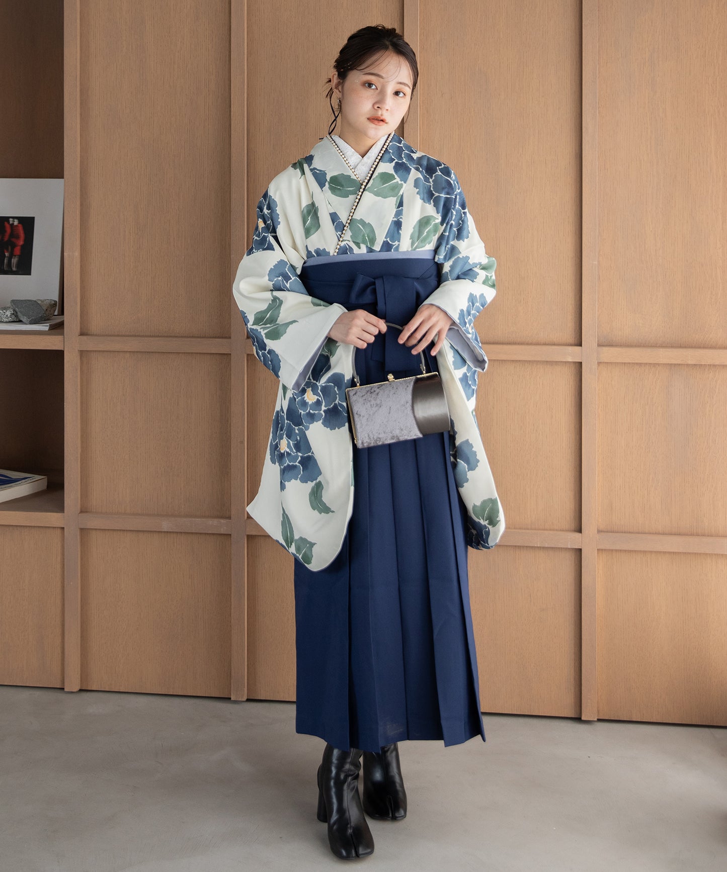 こだわり袴3点セット -grace original- ブルー系