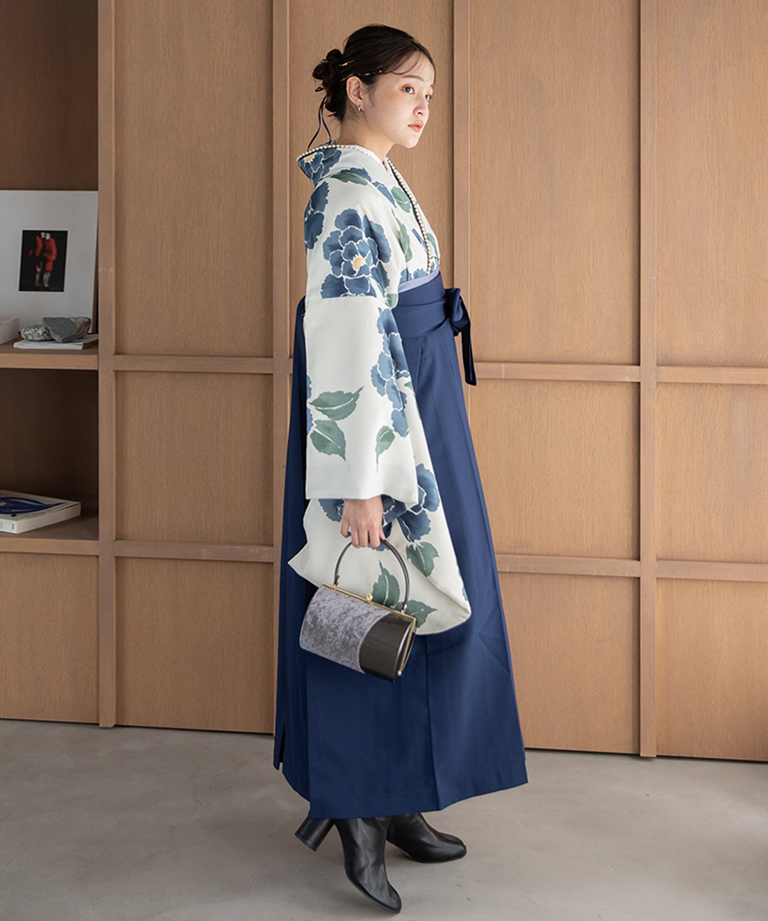 こだわり袴3点セット -grace original- ブルー系