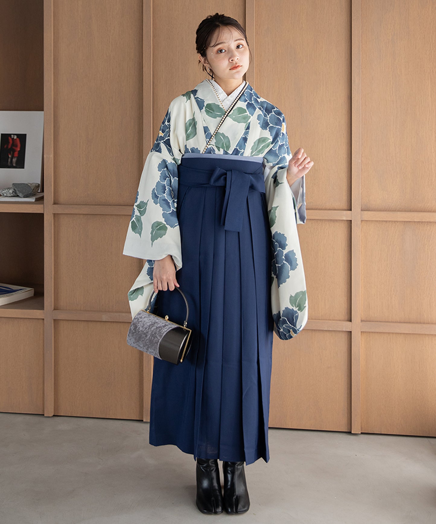 こだわり袴3点セット -grace original- ブルー系