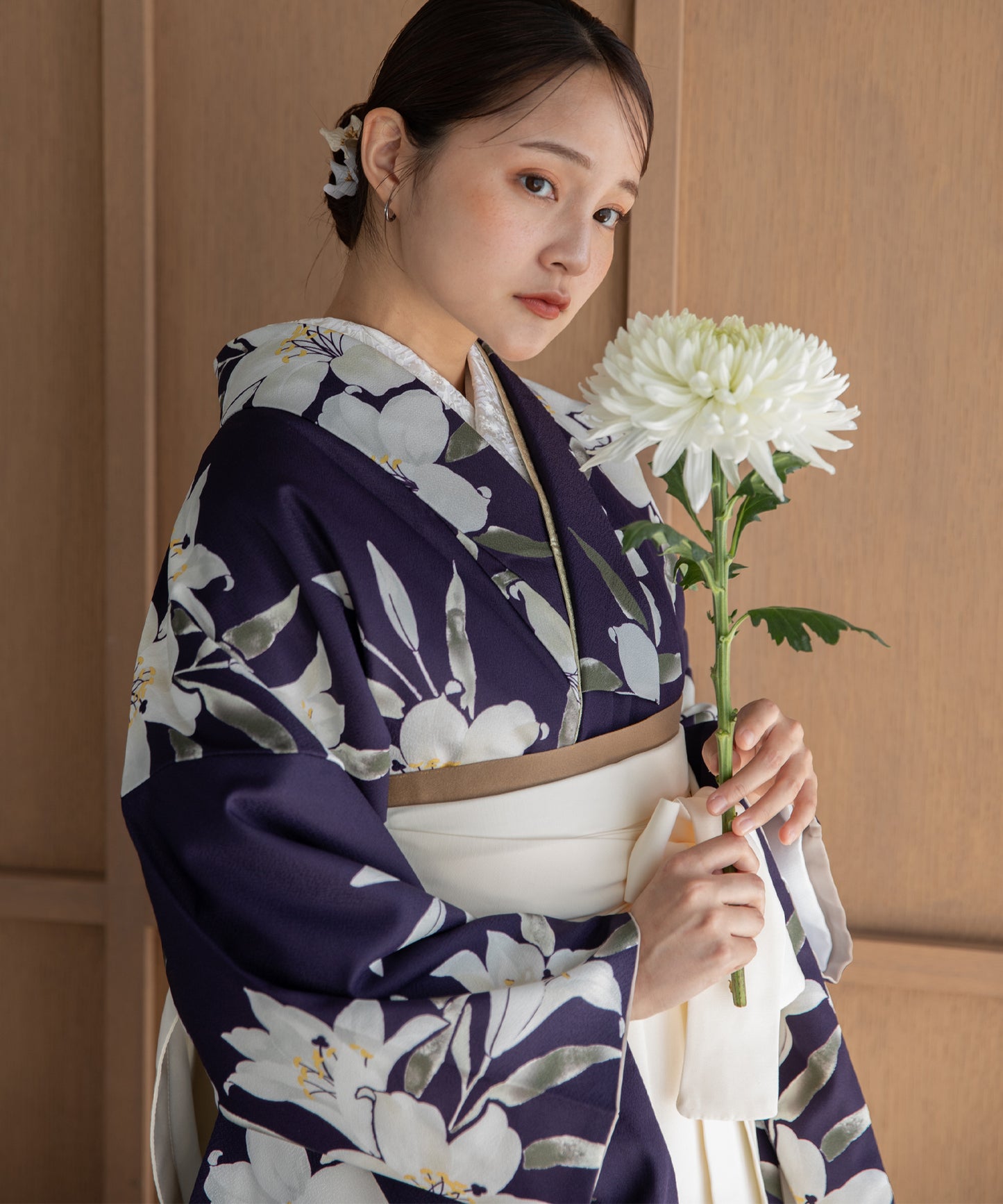 こだわり袴3点セット -grace original- パープル系