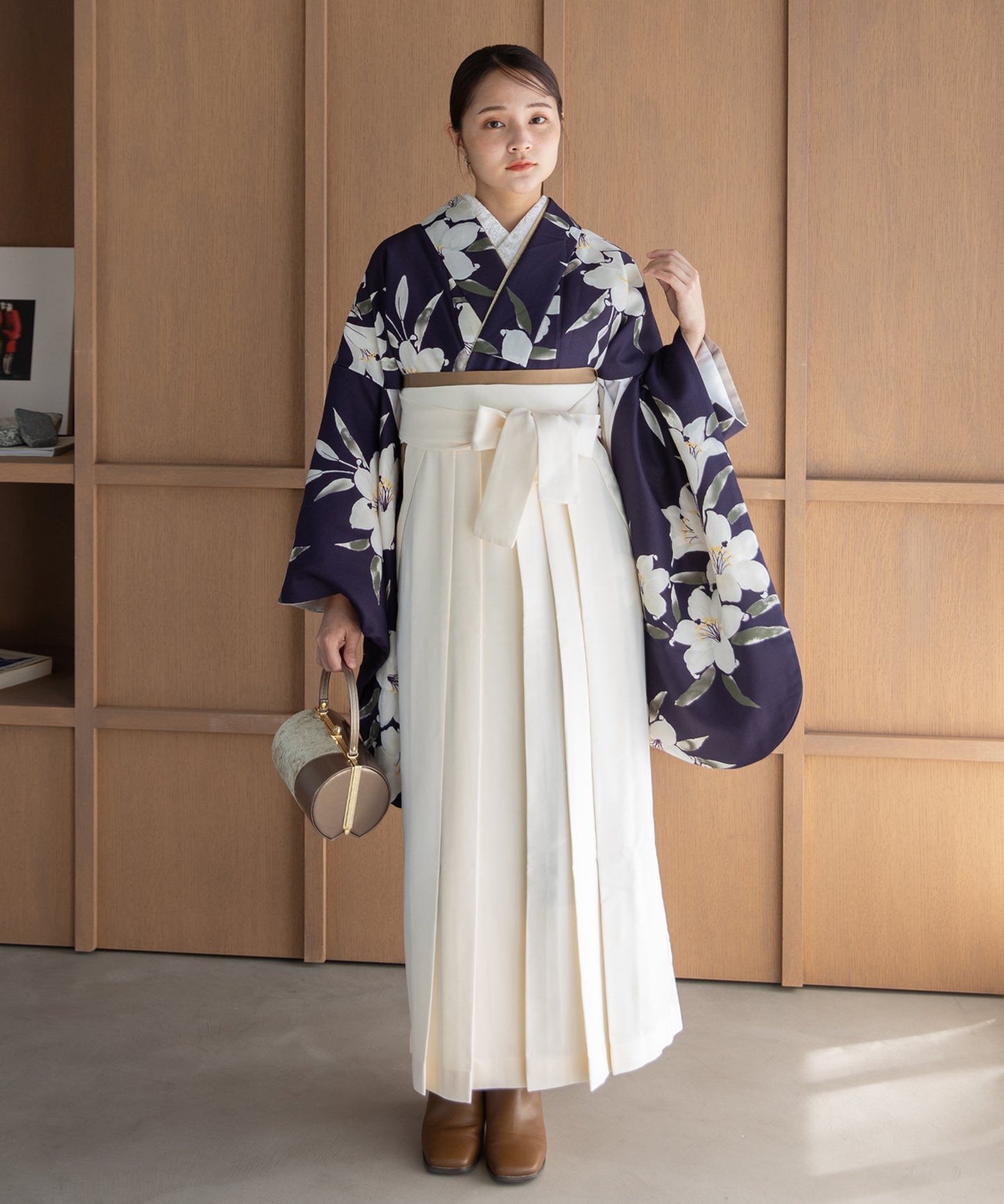 こだわり袴3点セット -grace original- パープル系