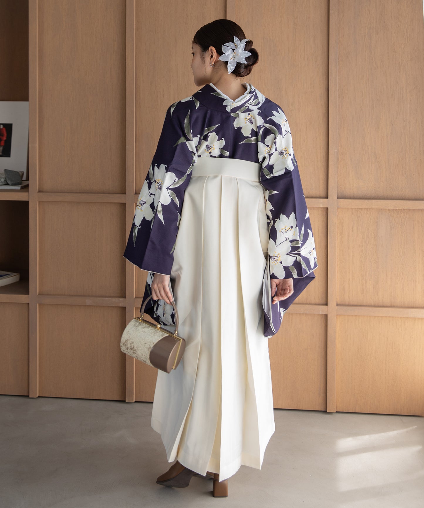 こだわり袴3点セット -grace original- パープル系