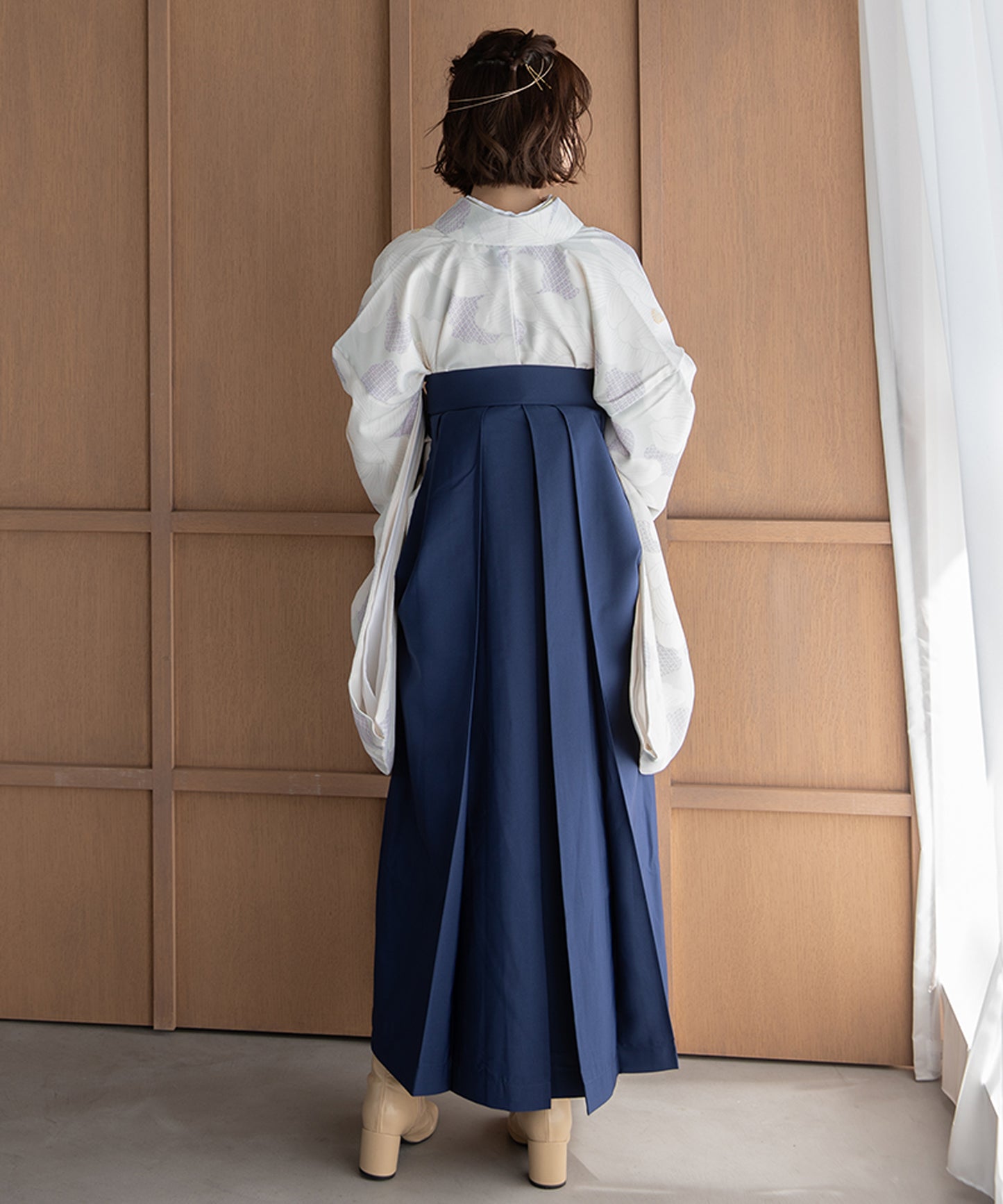 こだわり袴3点セット -grace original-ホワイト系