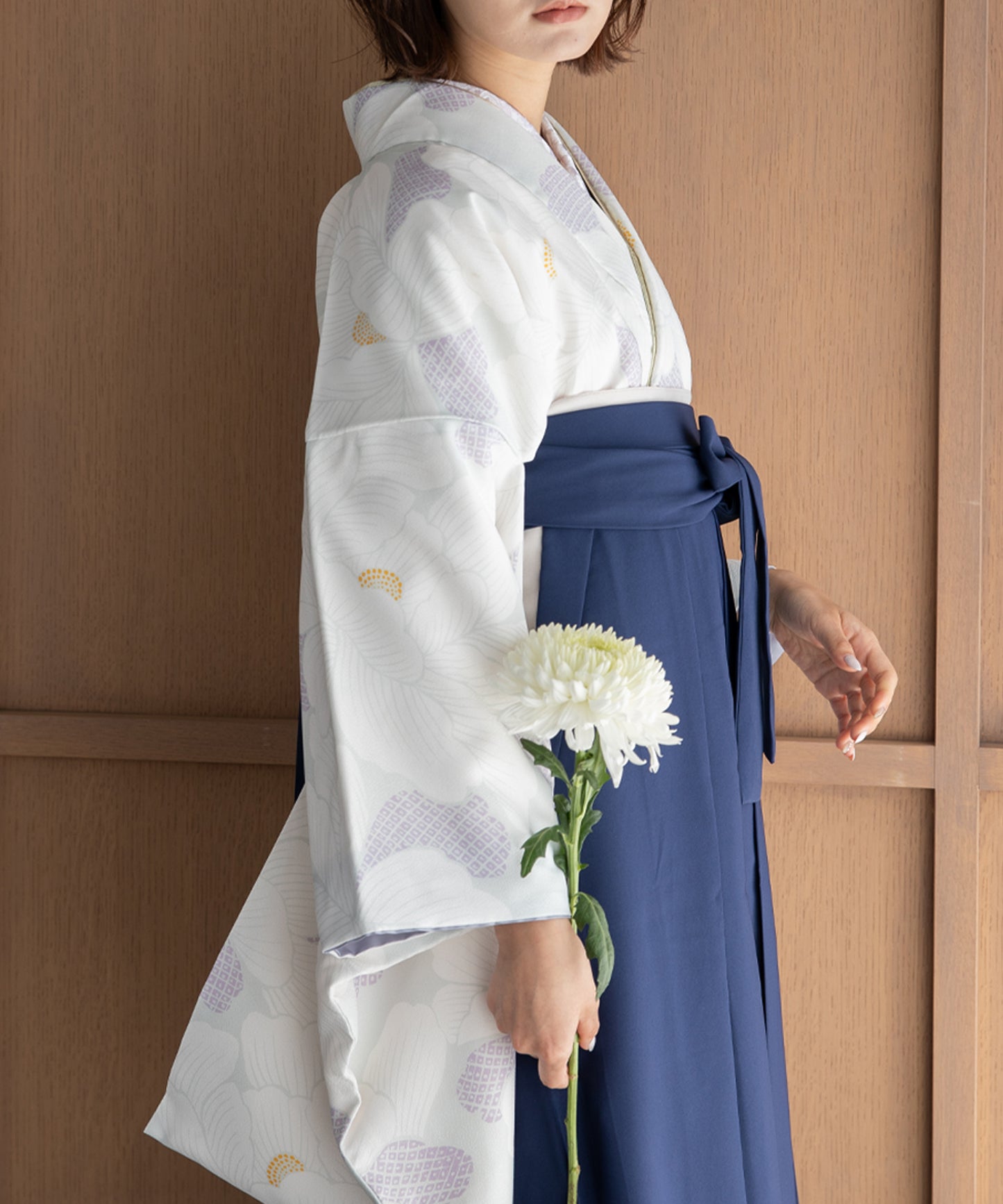 こだわり袴3点セット -grace original-ホワイト系