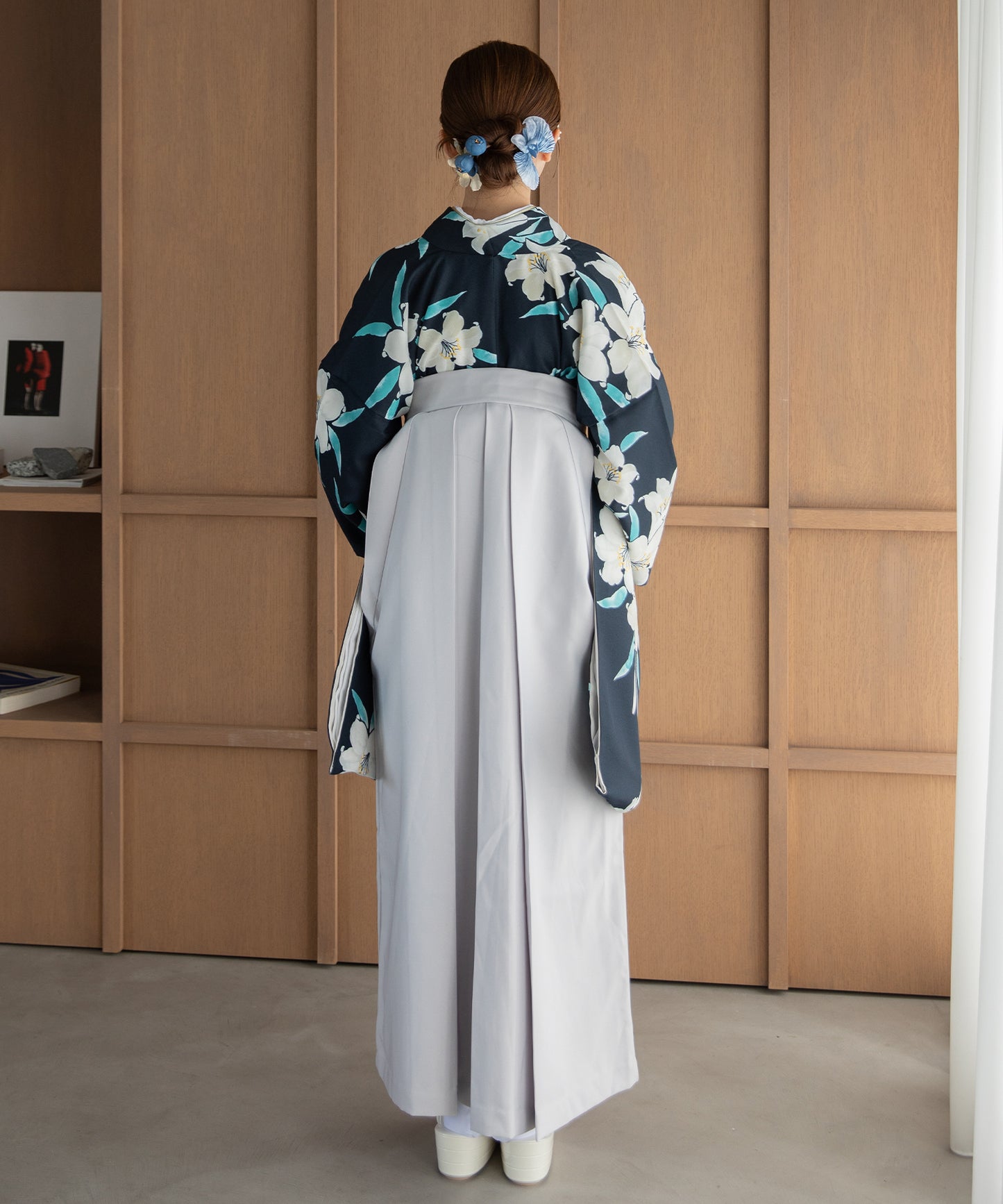 こだわり袴3点セット -grace original-ネイビー系