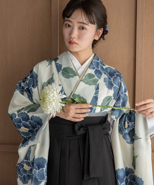 こだわり袴3点セット -grace original-ブルー系