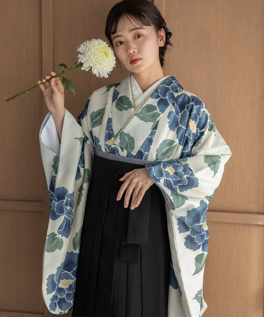 こだわり袴3点セット -grace original-ブルー系