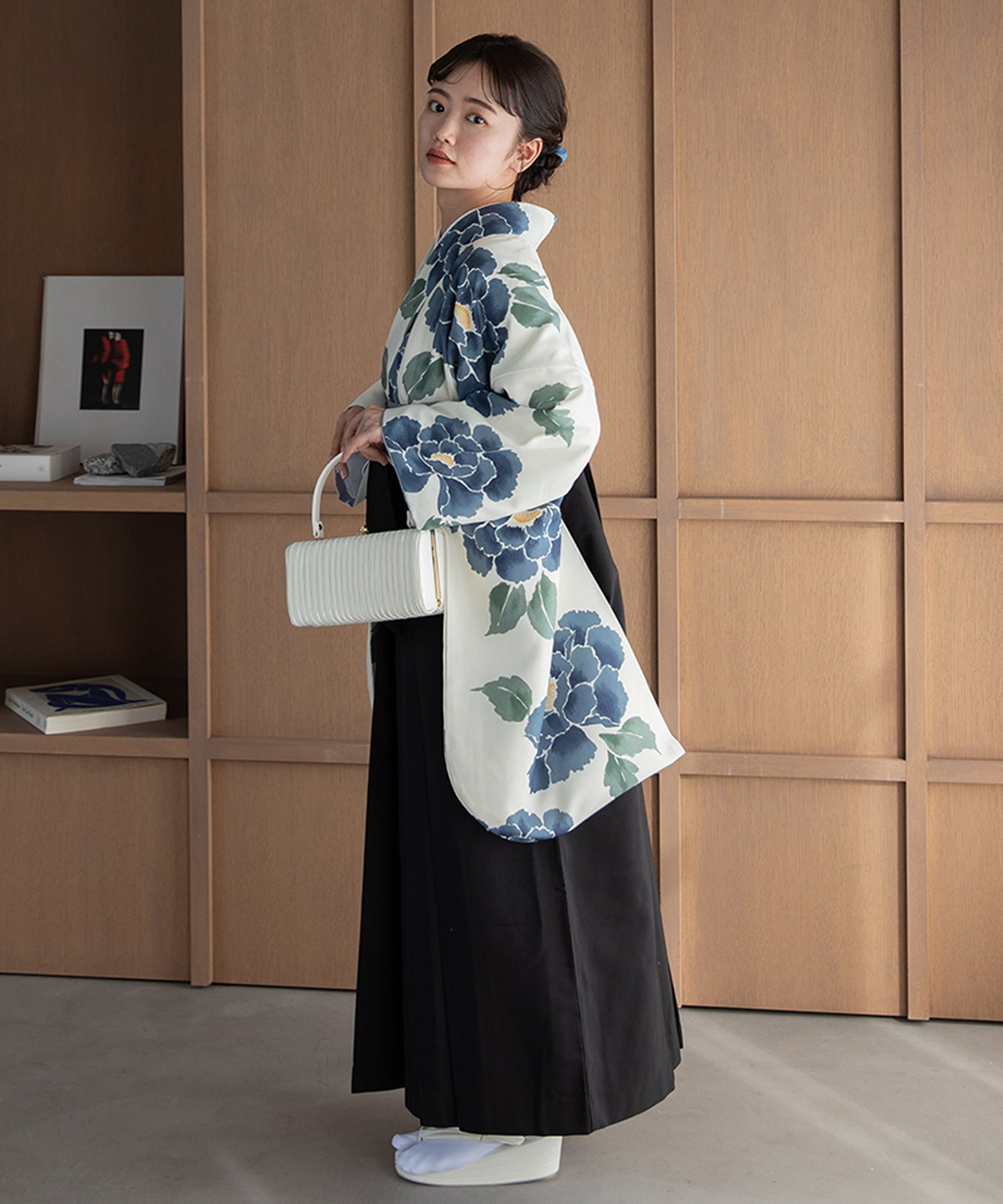 こだわり袴3点セット -grace original-ブルー系