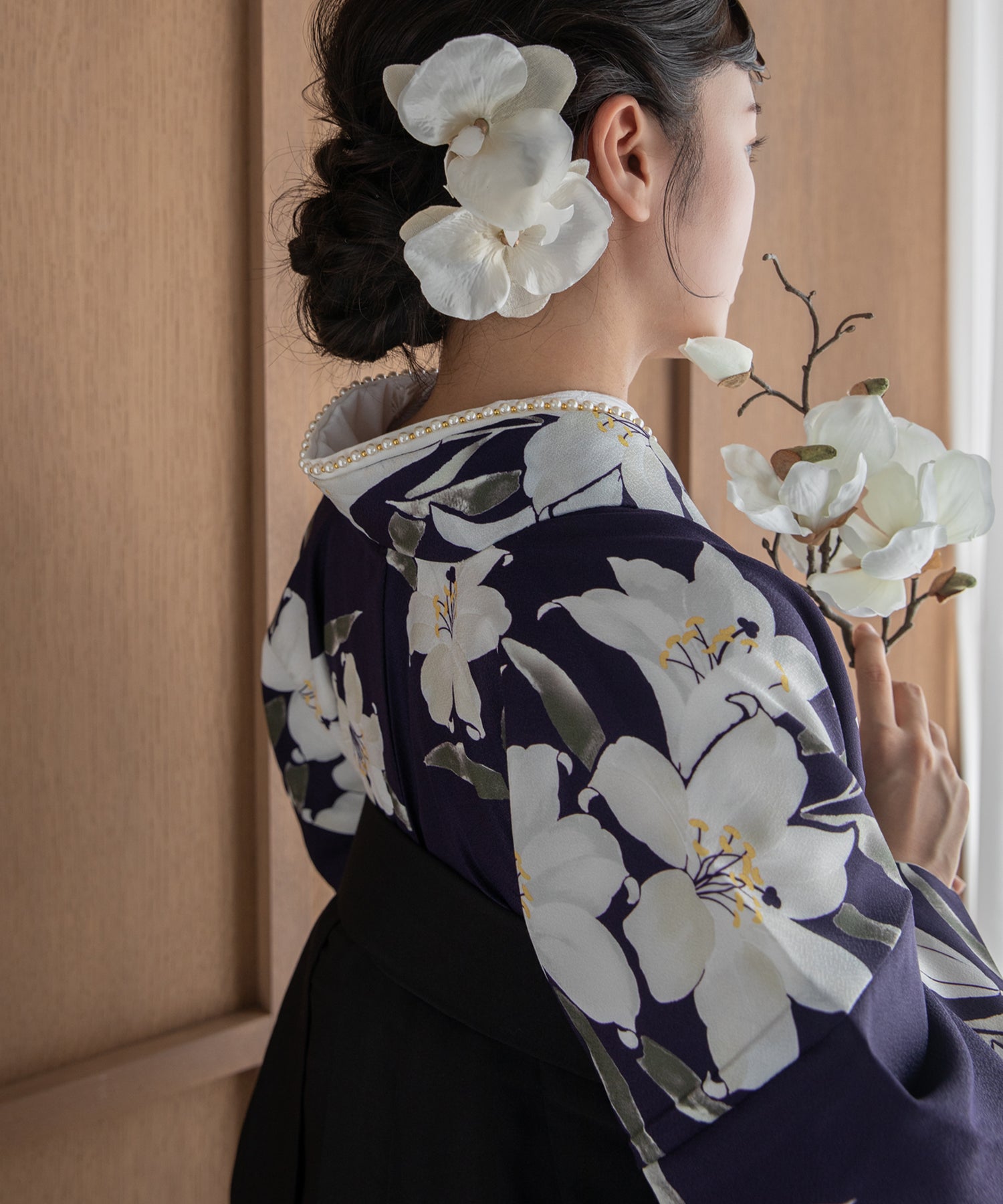 こだわり袴3点セット -grace original- パープル系