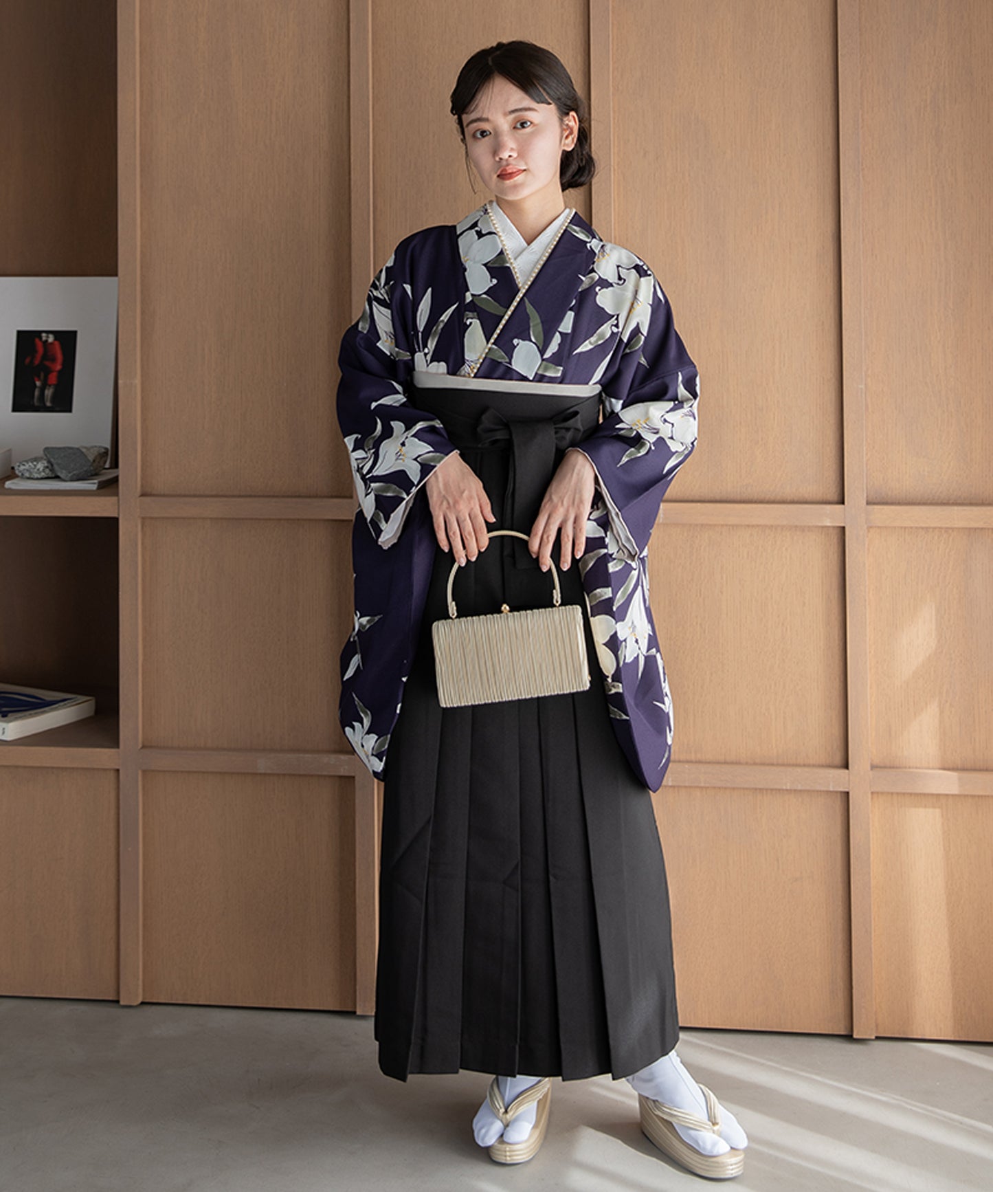 こだわり袴3点セット -grace original- パープル系