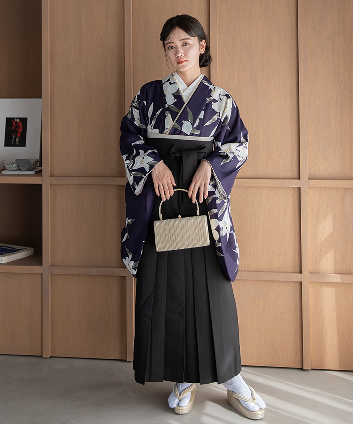 こだわり袴3点セット -grace original- パープル系