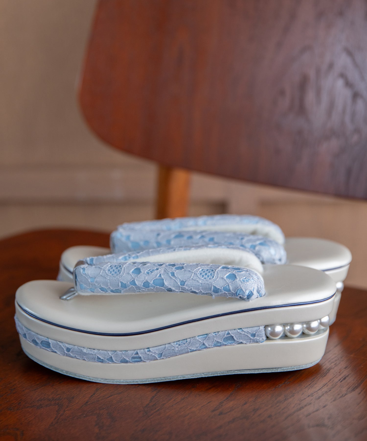 草履 -サックスブルー