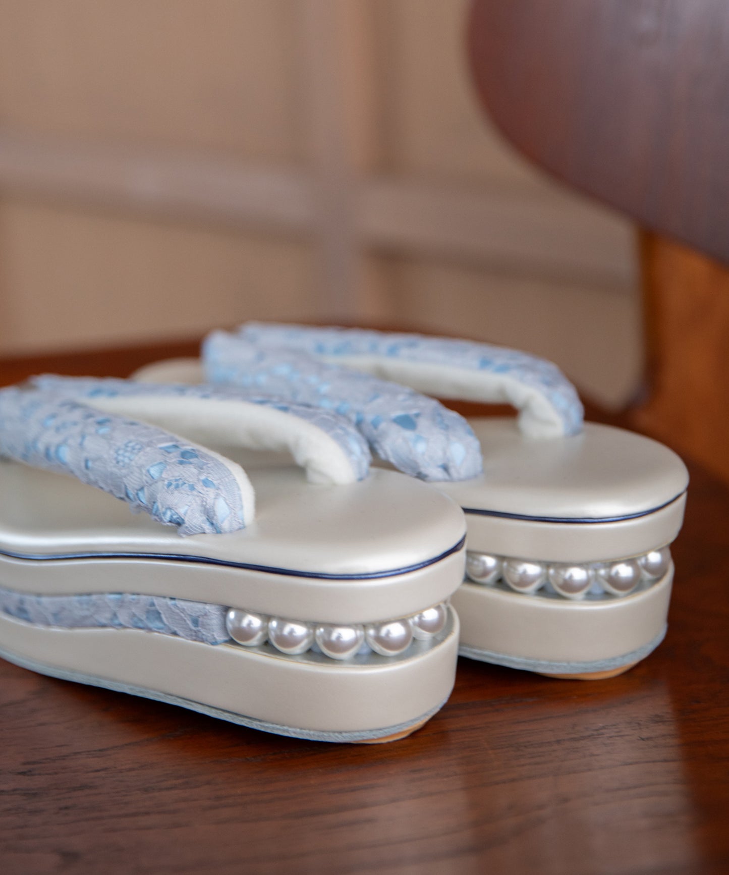 草履 -サックスブルー