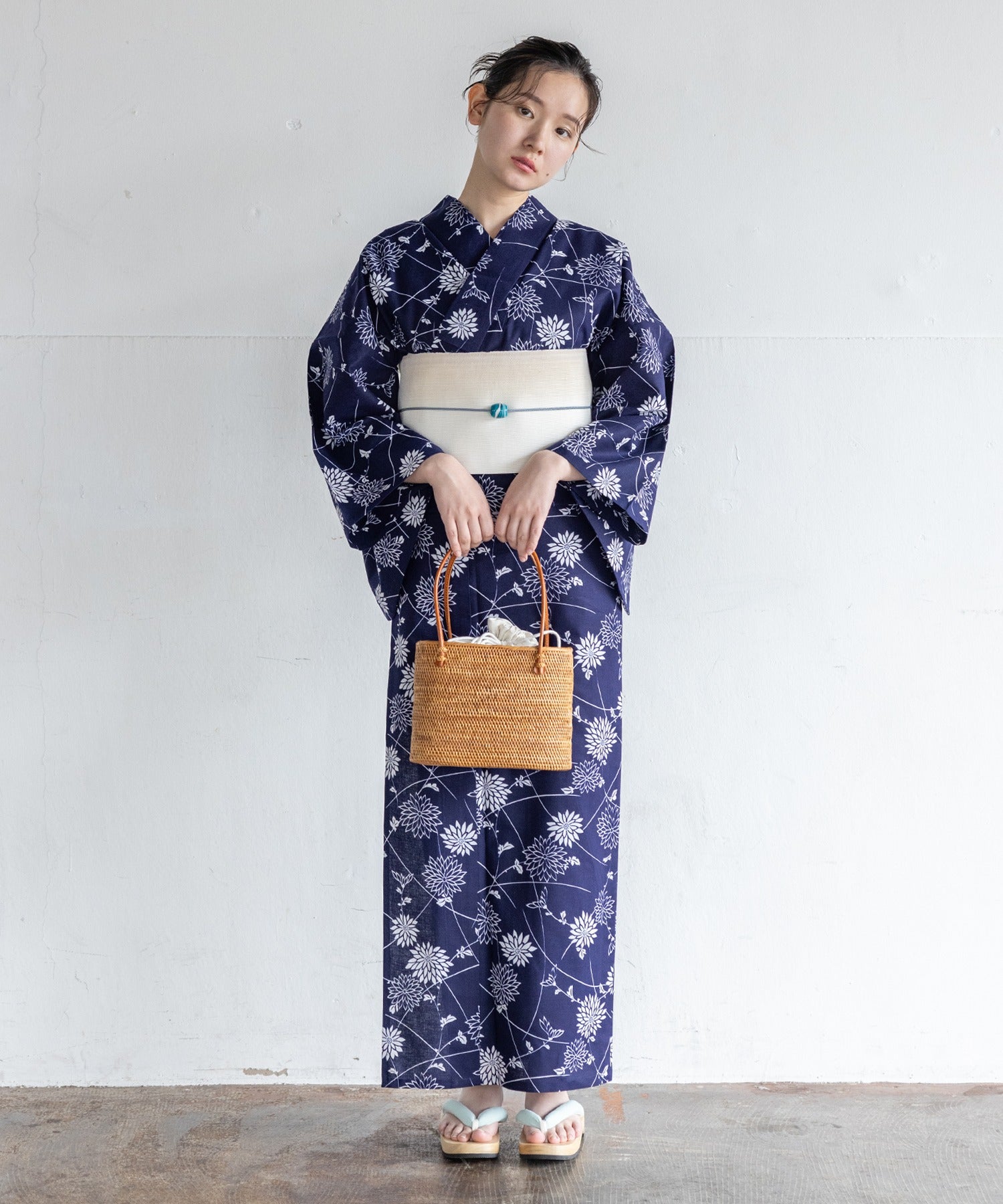 【二橋染工場】捺染こだわり浴衣2点セットby yukatakan grace