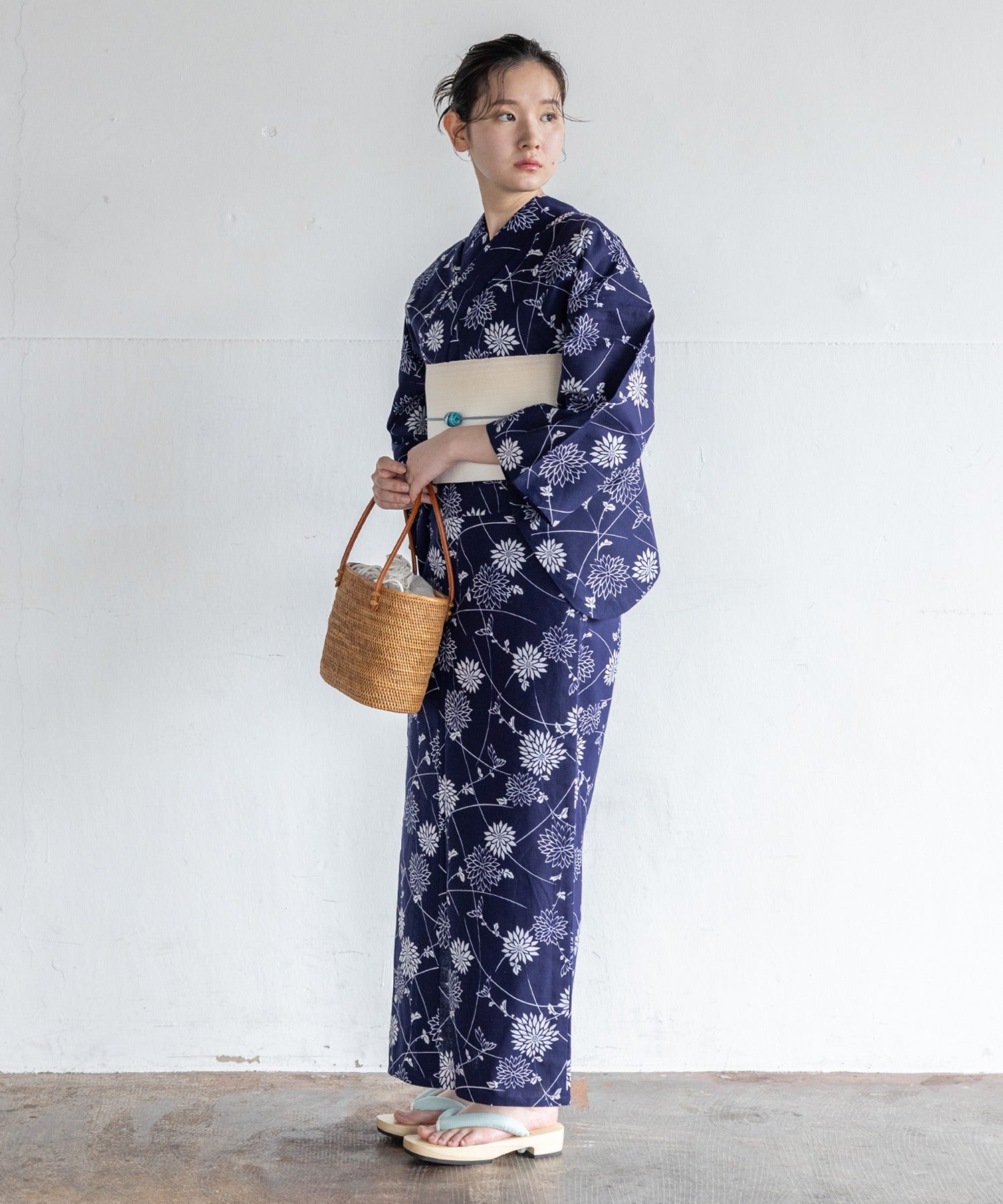 【二橋染工場】捺染こだわり浴衣2点セットby yukatakan grace