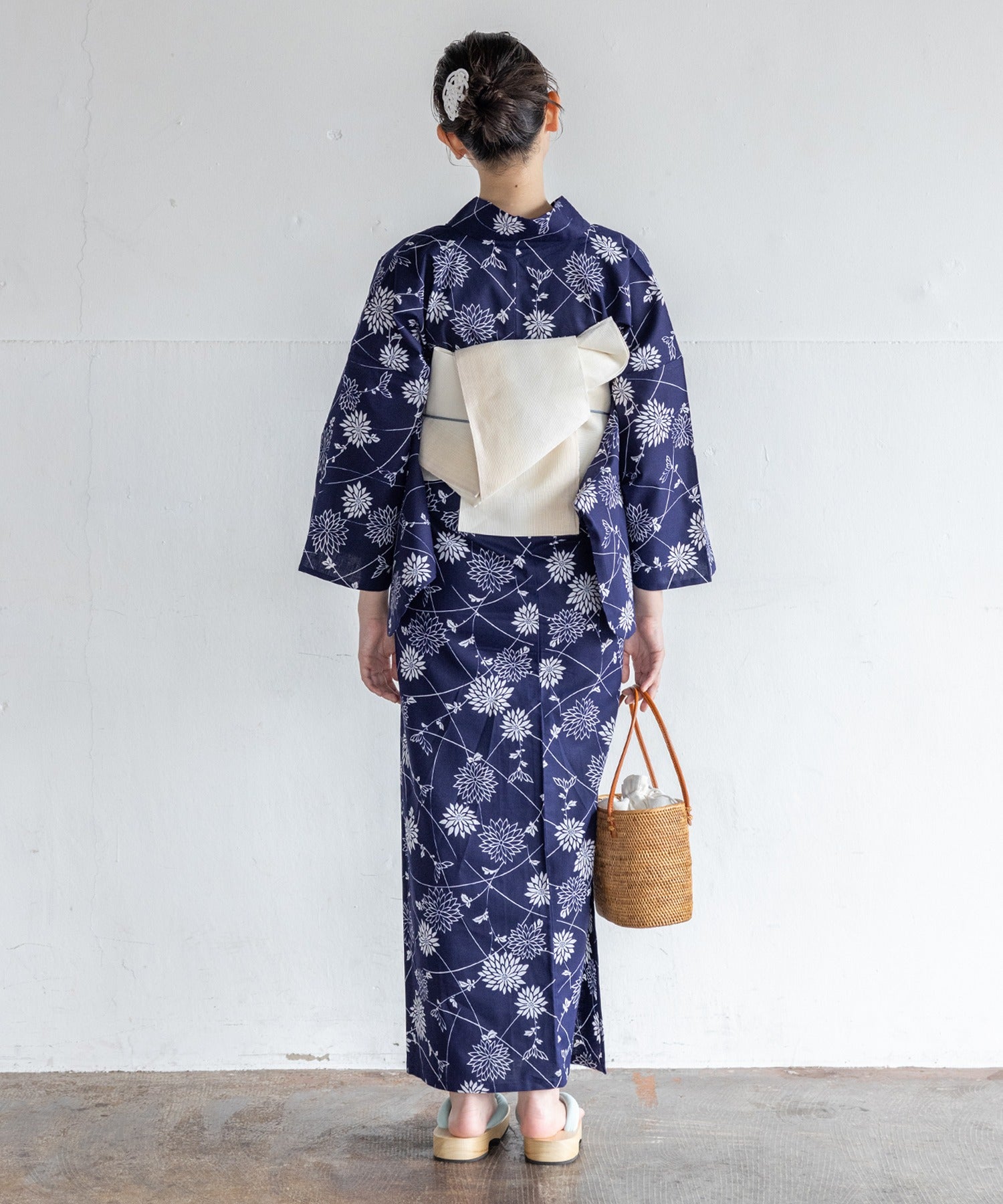 【二橋染工場】捺染こだわり浴衣2点セットby yukatakan grace