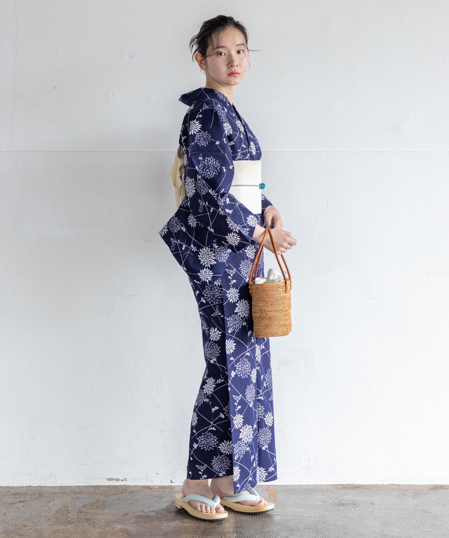 【二橋染工場】捺染こだわり浴衣2点セットby yukatakan grace