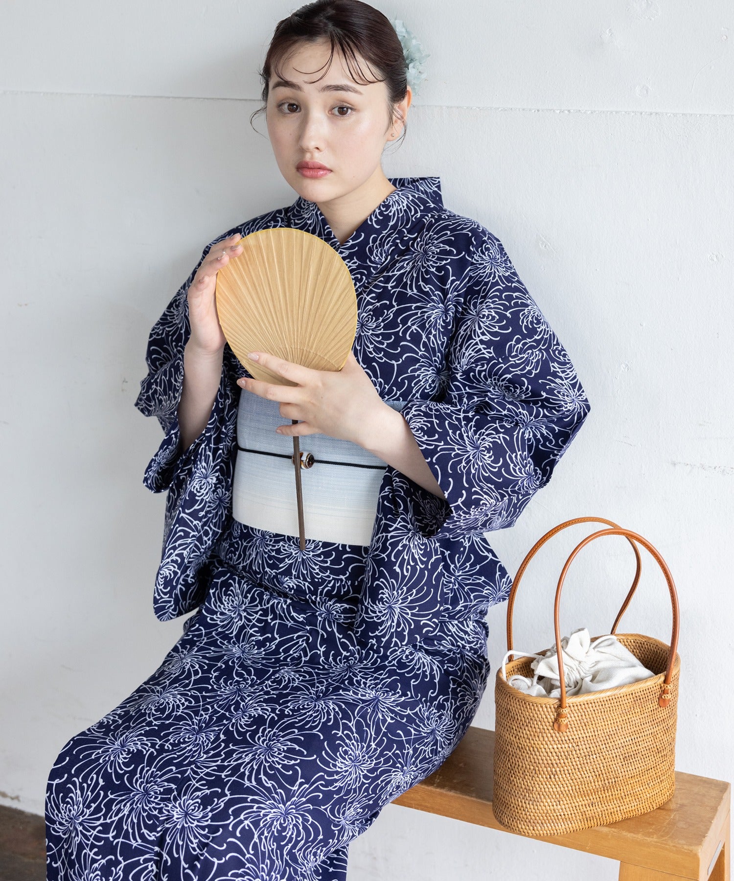 【二橋染工場】捺染こだわり浴衣2点セットby yukatakan grace