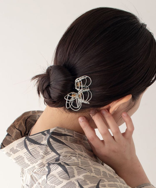 髪飾り 水引き 花3本セット