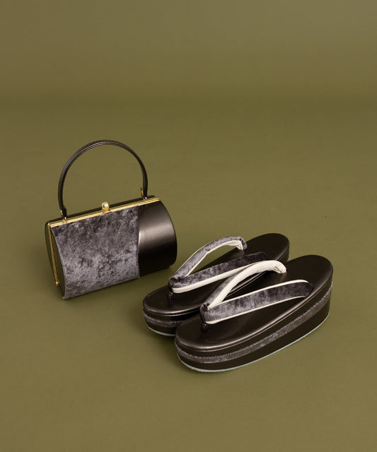 草履バッグセット -ブラウン系